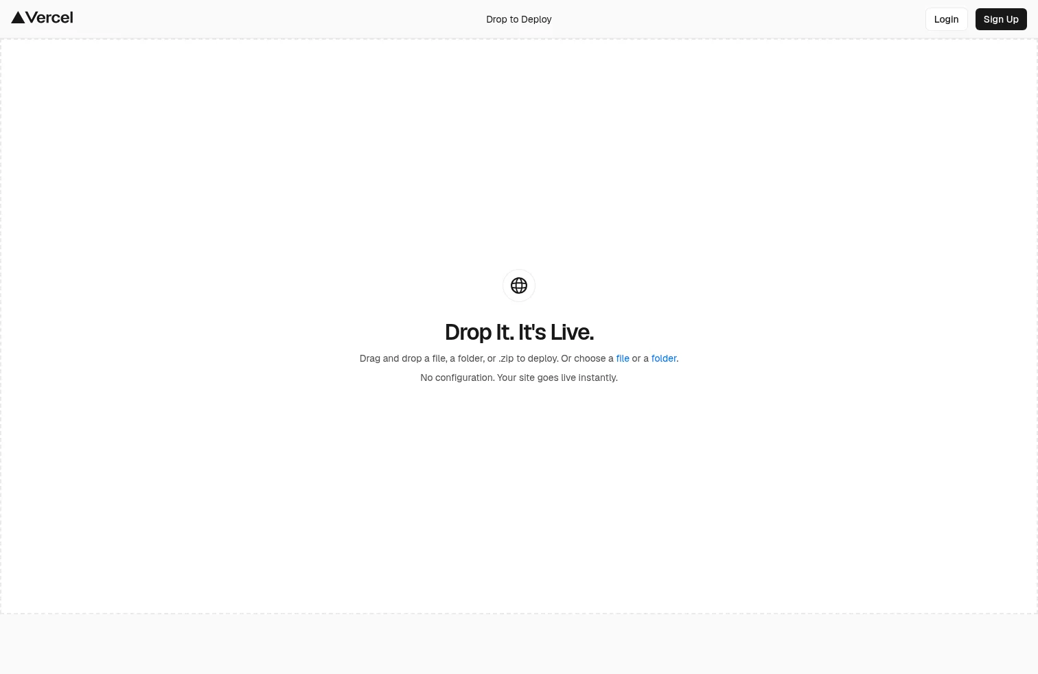 vercel.com/drop on desktop