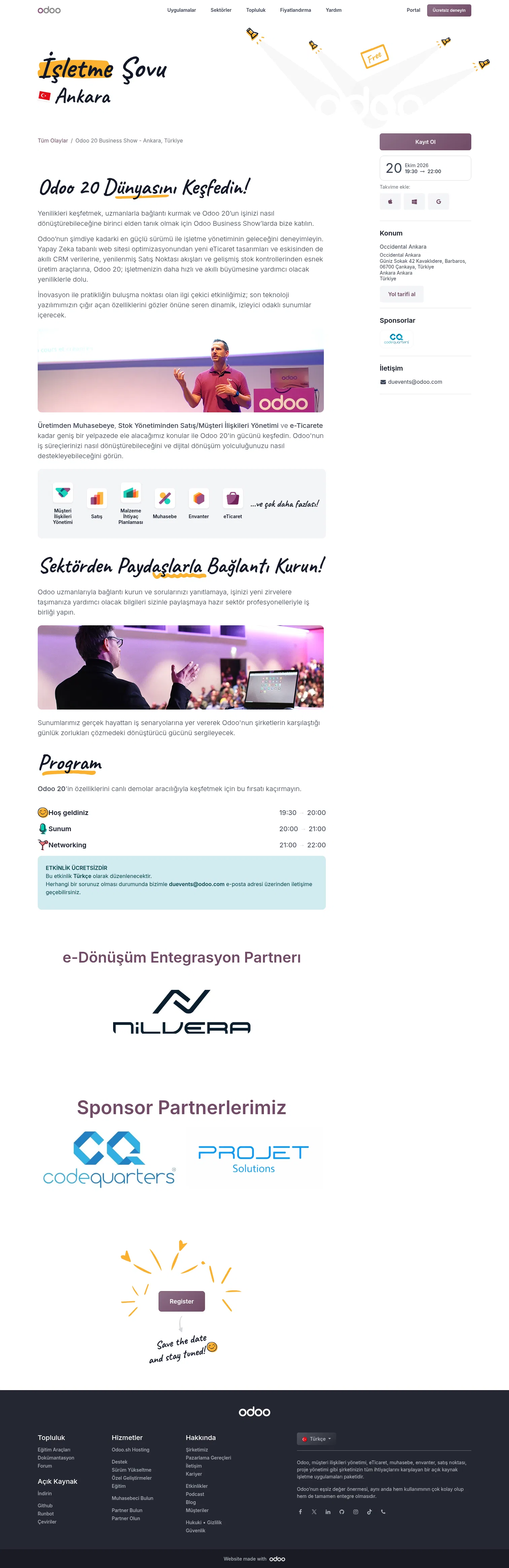 odoo.com/tr_TR/event/odoo-20-business-show-ankara-turkiye-11387/register on desktop, full screenshot