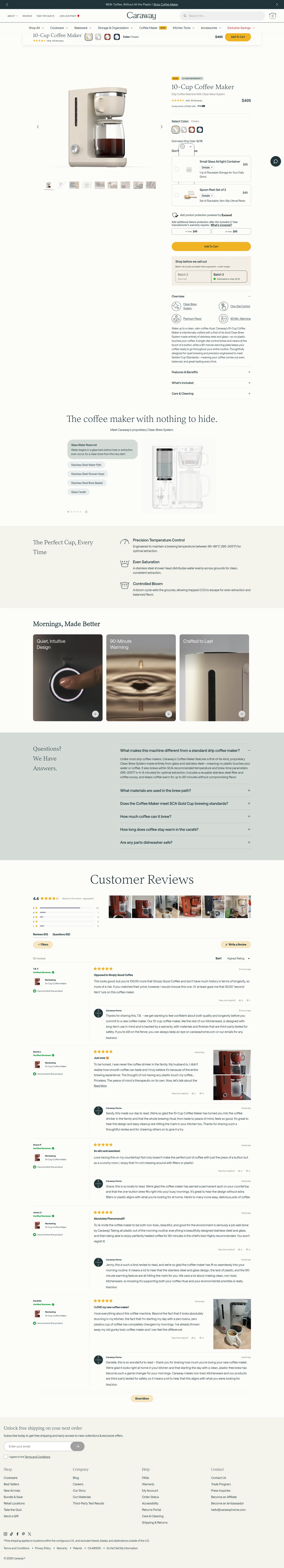 Caraway landing page