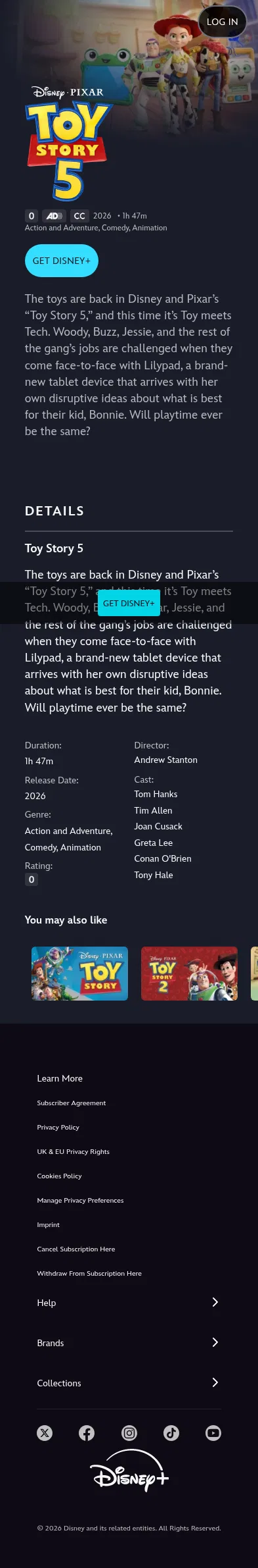 disneyplus.com/en-gb/browse/entity-c99203fc-eeff-4531-a35e-1f558bedce4f on mobile, full screenshot