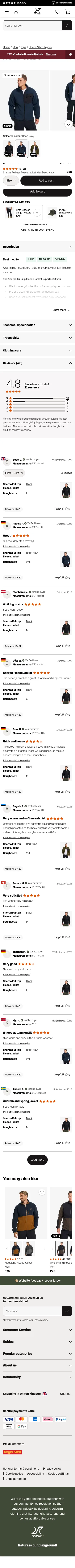 revolutionrace.co.uk/men/tops/fleece/sherpa-full-zip-fleece-jacket-men on mobile, full screenshot