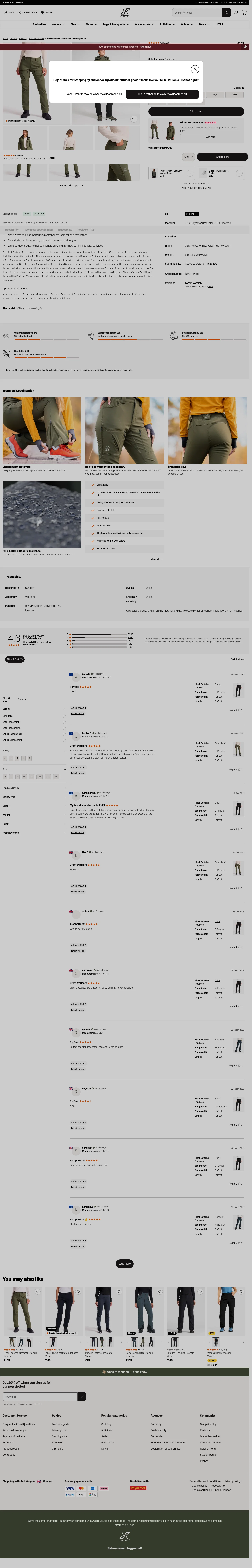 revolutionrace.co.uk/women/trousers/softshell-trousers/hiball-softshell-pants-women on desktop