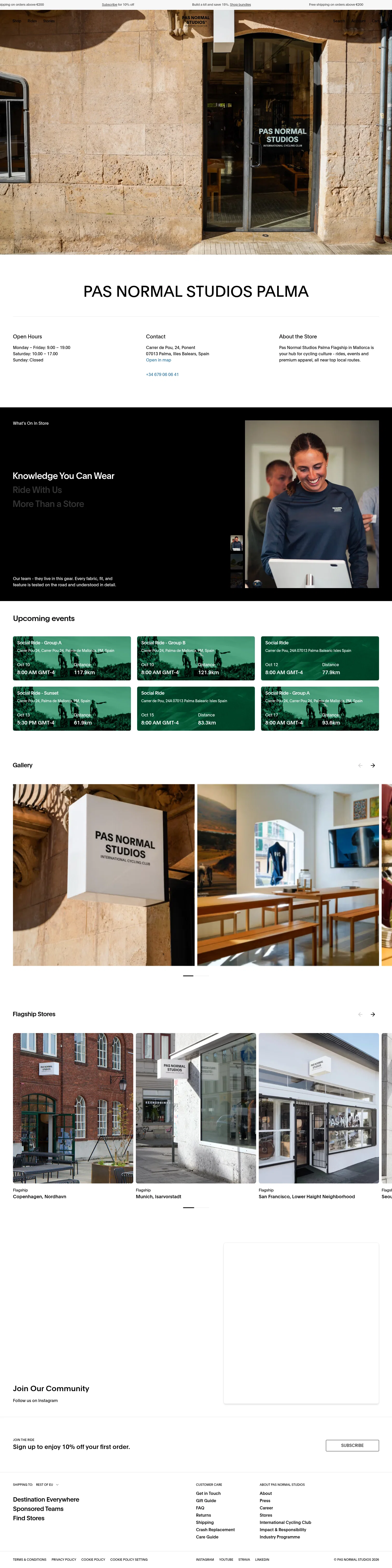 Pas Normal Studios landing page
