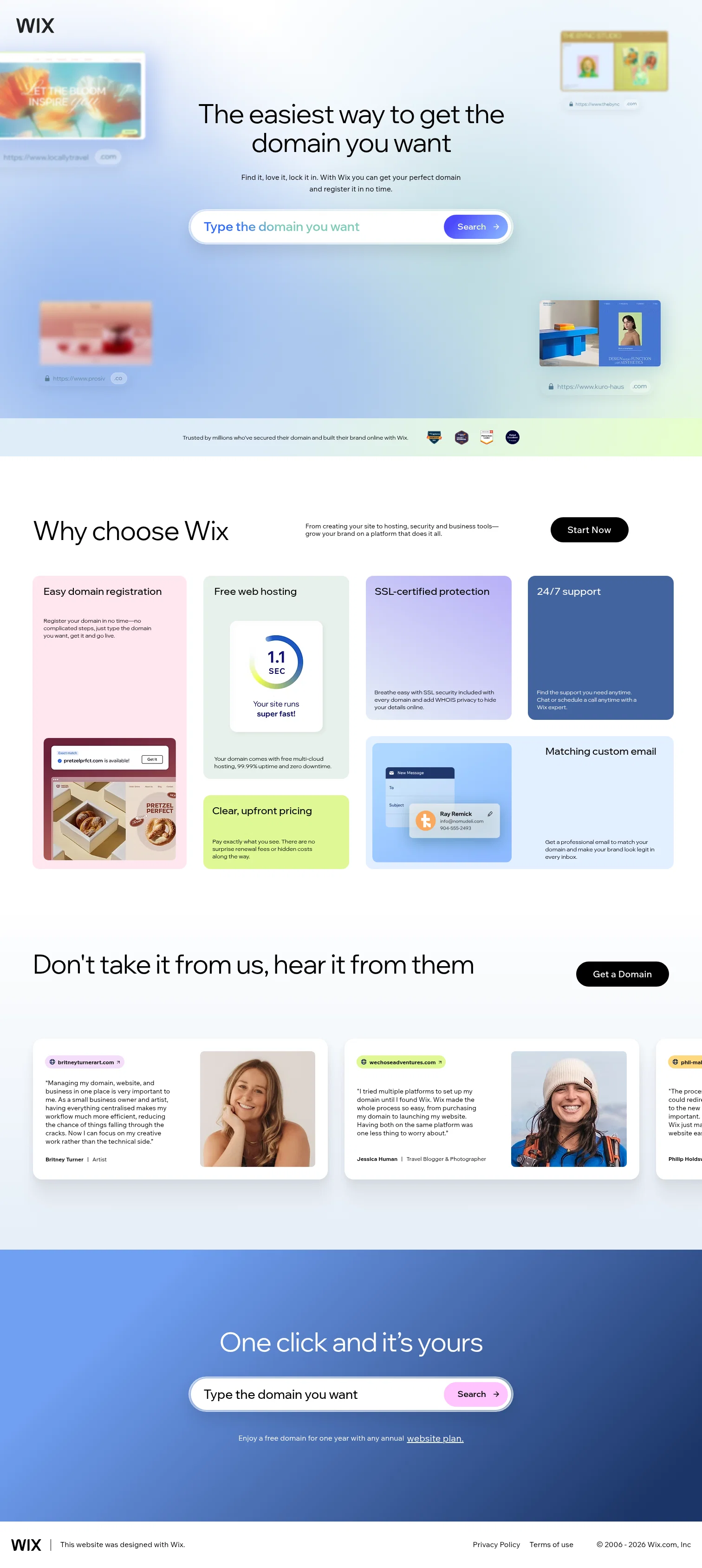wix.com/lp-en/domain-easy on desktop