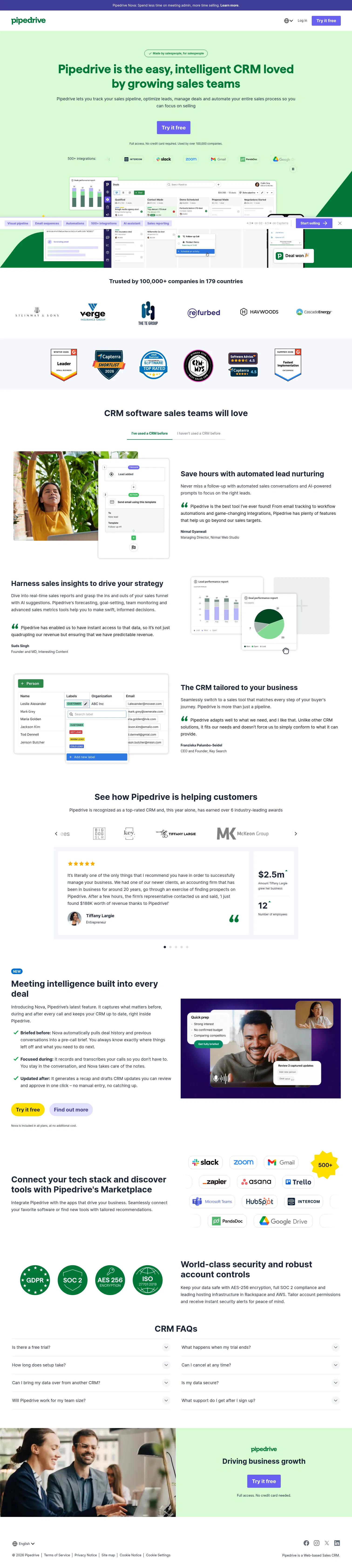 pipedrive.com/en/gettingstarted-crm on desktop, full screenshot