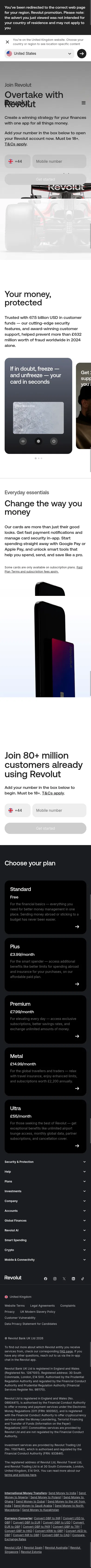 revolut.com/f1-performance-marketing on mobile, full screenshot