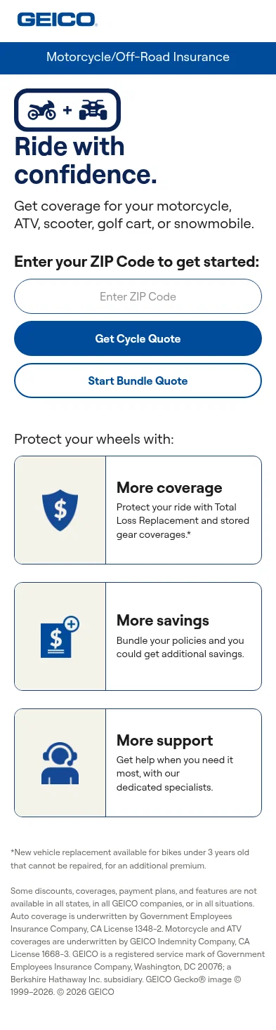 geico.com/landingpage/go503 on mobile