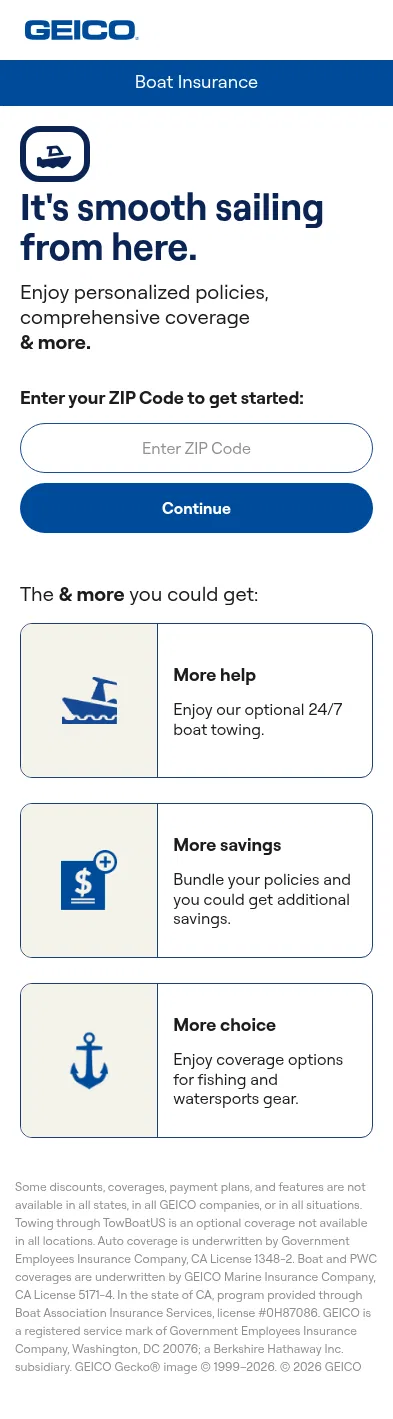 geico.com/landingpage/go448b on mobile, full screenshot