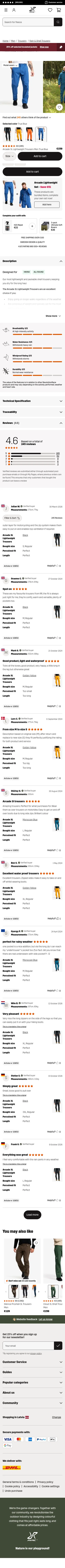 revolutionrace.eu/men/trousers/shell-trousers/arcade-3l-lightweight-pants-men on mobile
