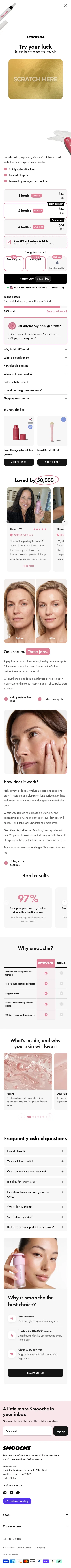 smooche.com/products/reverse-time-peptide-serum on mobile