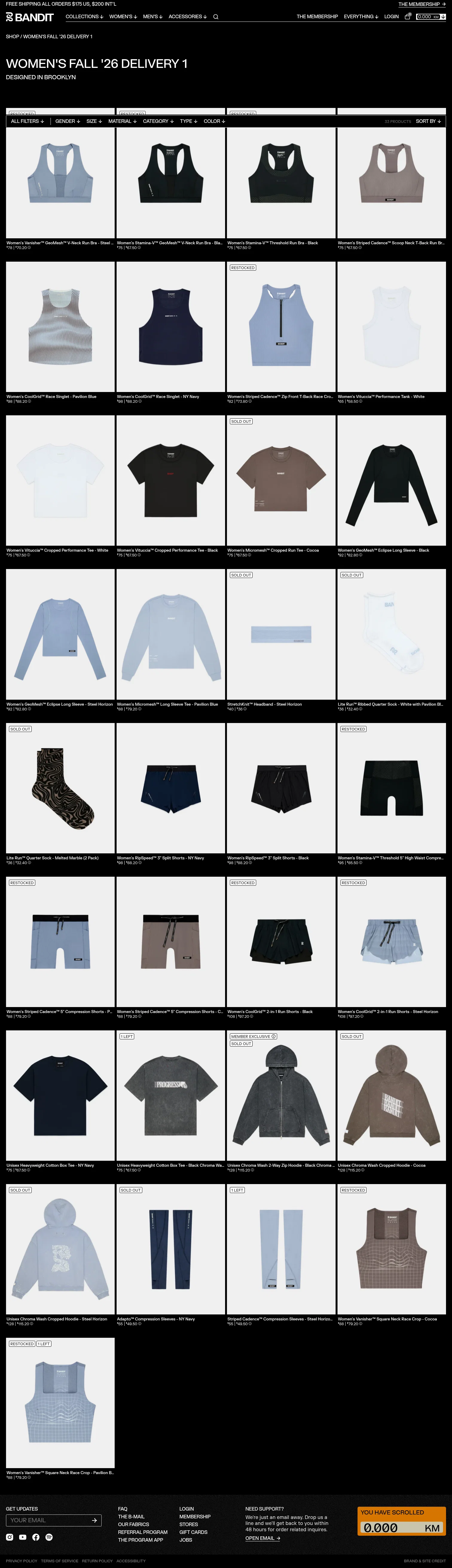 Bandit Running landing page