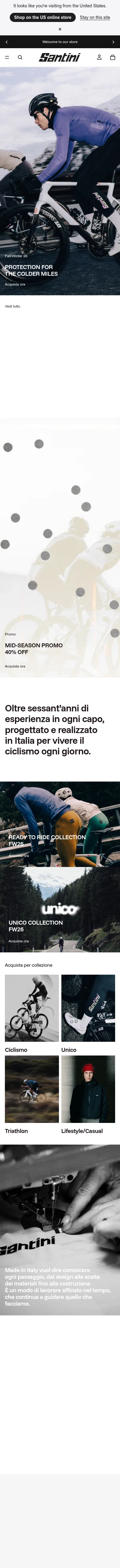 santinicycling.com on mobile