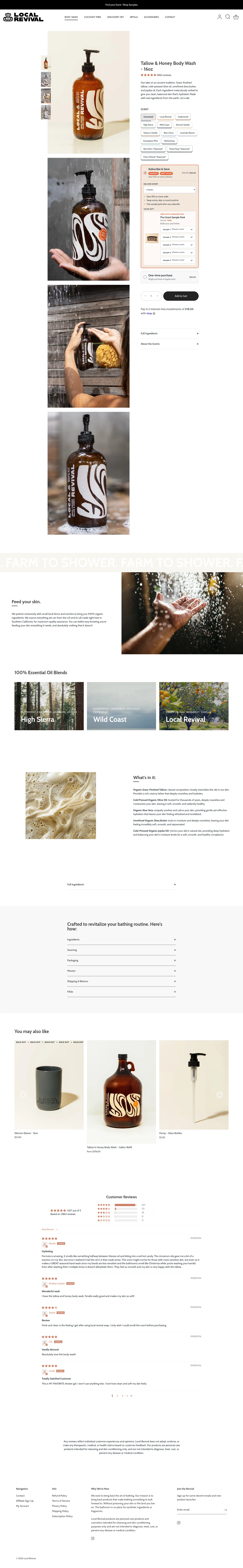 Local Revival landing page