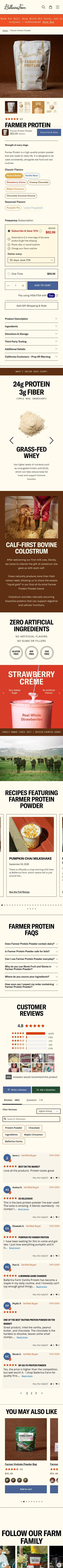ballerinafarm.com/products/farmer-protein-powder on mobile
