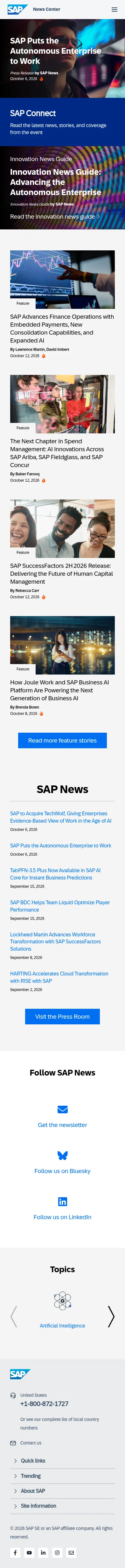 news.sap.com on mobile