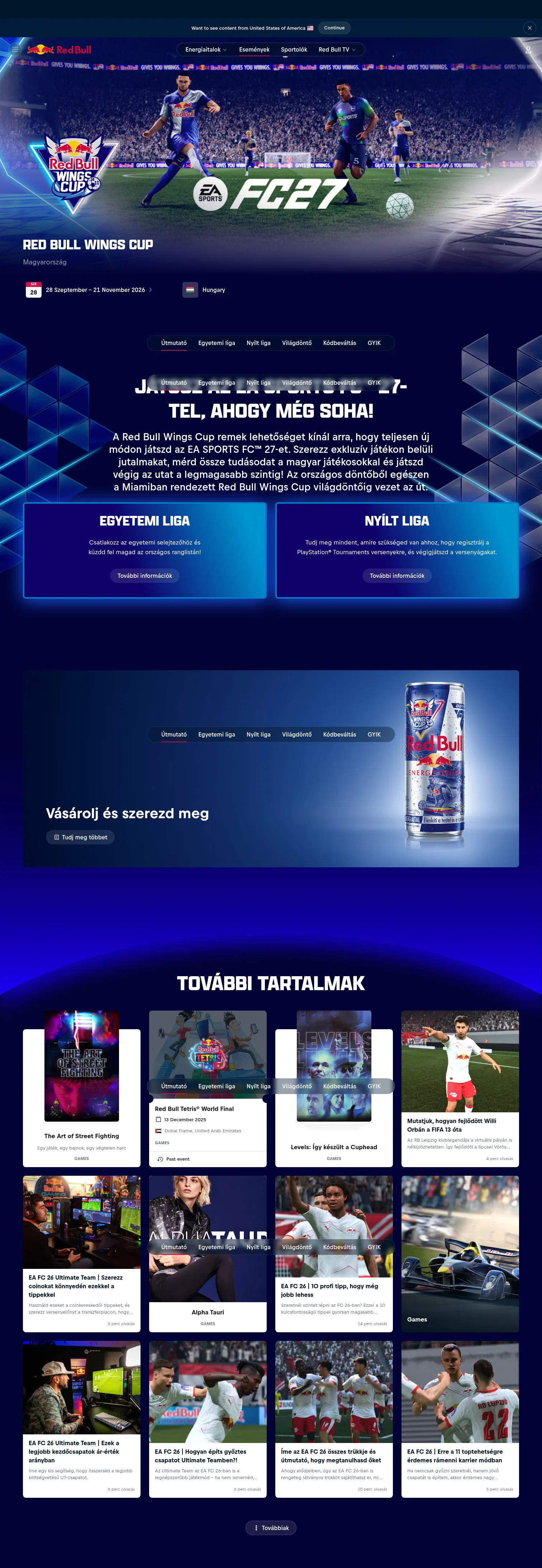 redbull.com/hu-hu/events/red-bull-wings-cup-magyarorszag-2026 on desktop, full screenshot