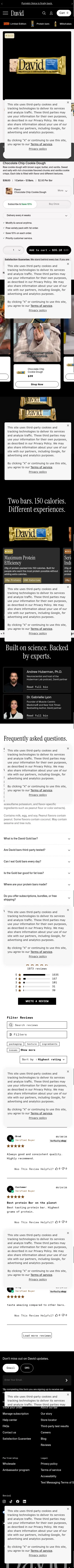 davidprotein.com/products/chocolate-chip-cookie-dough on mobile