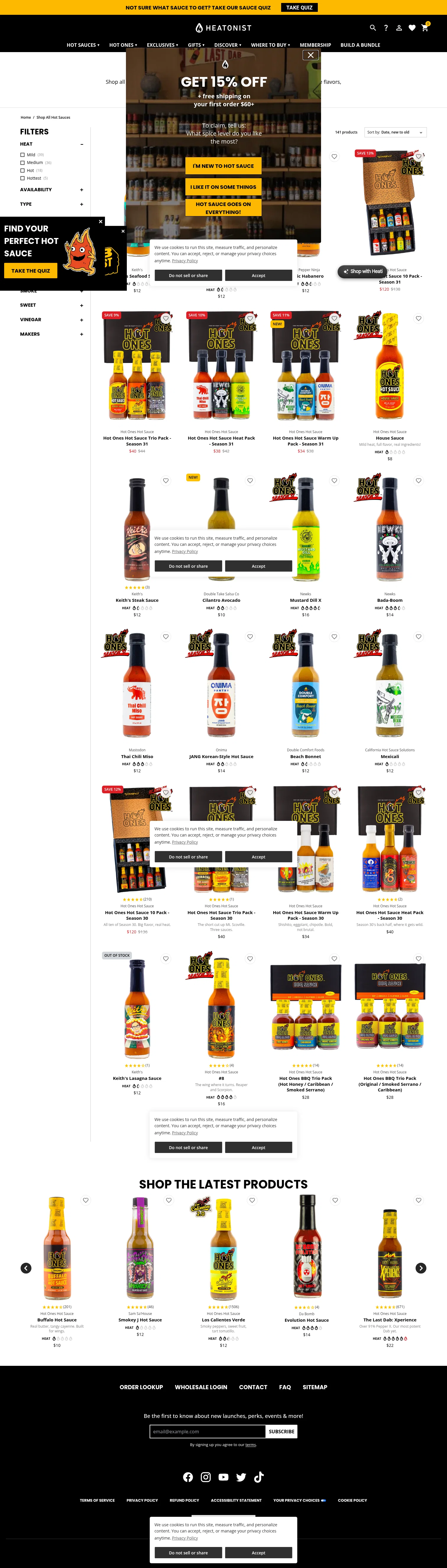 HEATONIST landing page