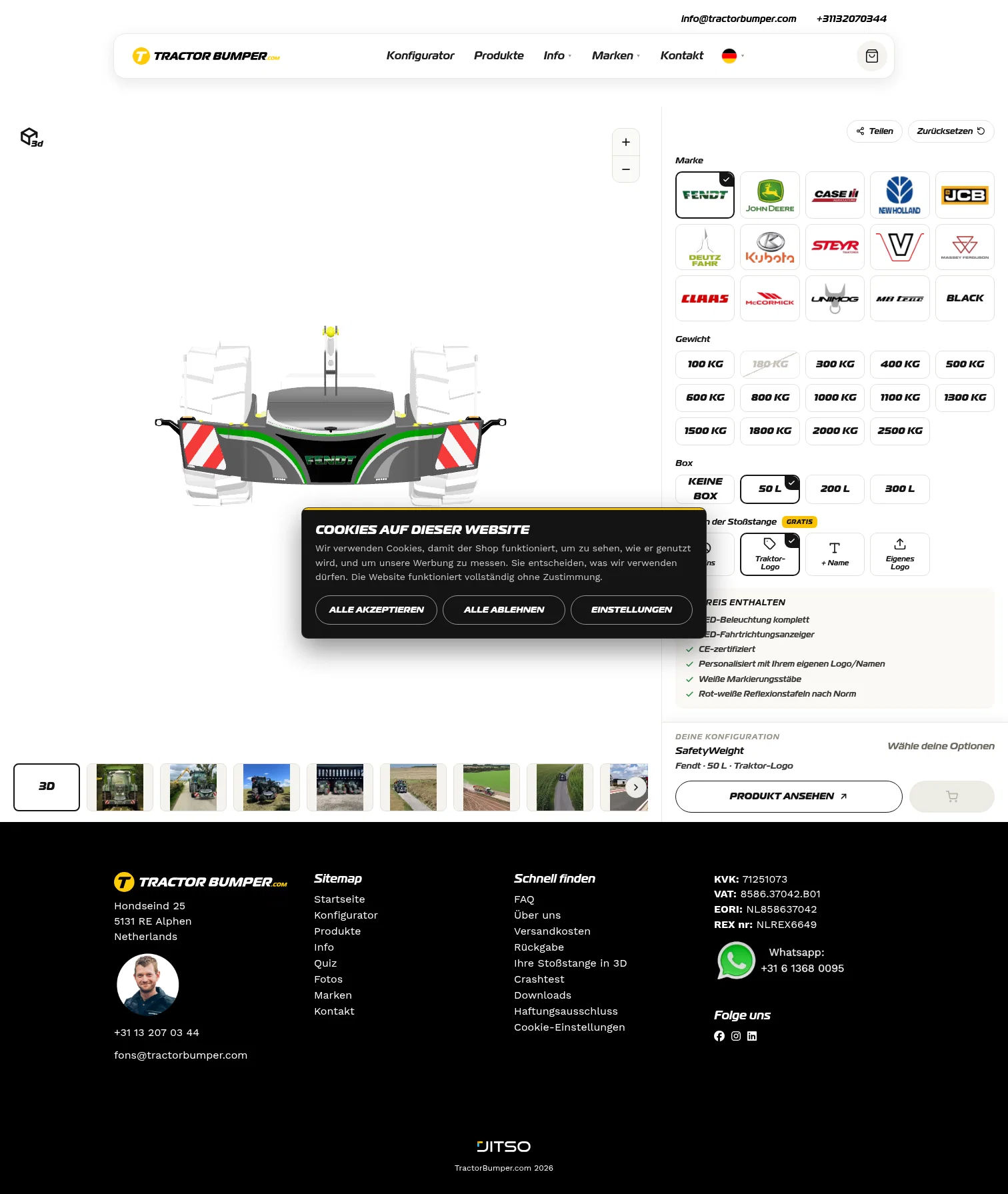 tractorbumper.com/de/auswahlhilfe on desktop