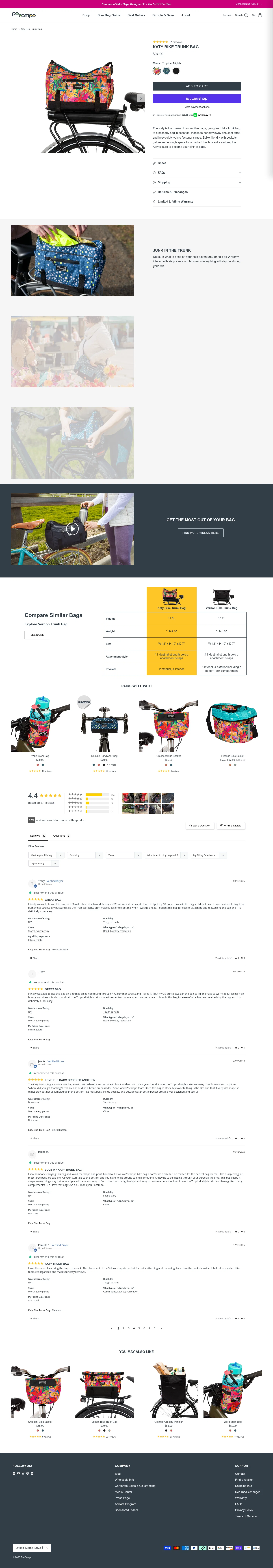 Po Campo landing page