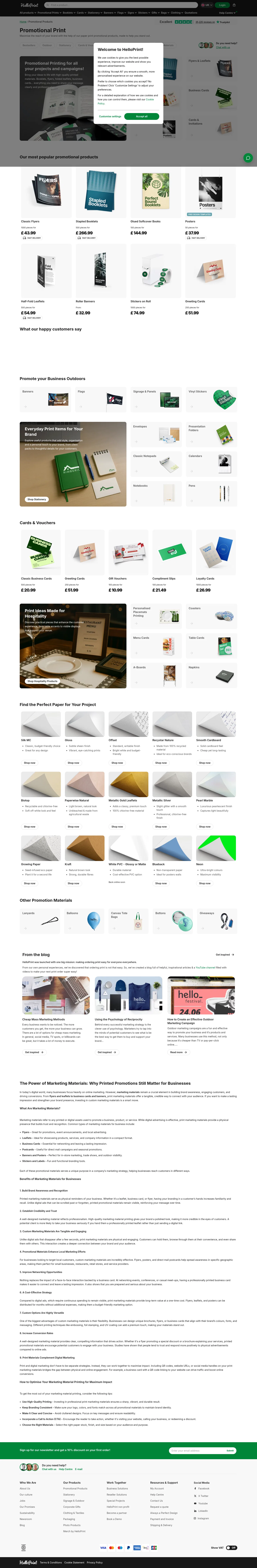 helloprint.com/en-gb/promotional-printing on desktop, full screenshot