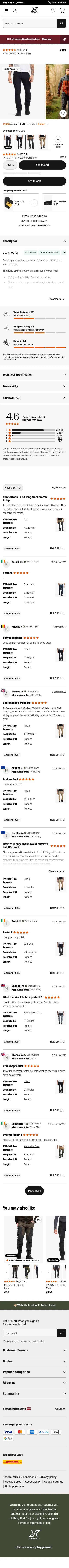 revolutionrace.eu/men/trousers/walking-hiking-trousers/rvrc-gp-pro-pants-men on mobile, full screenshot