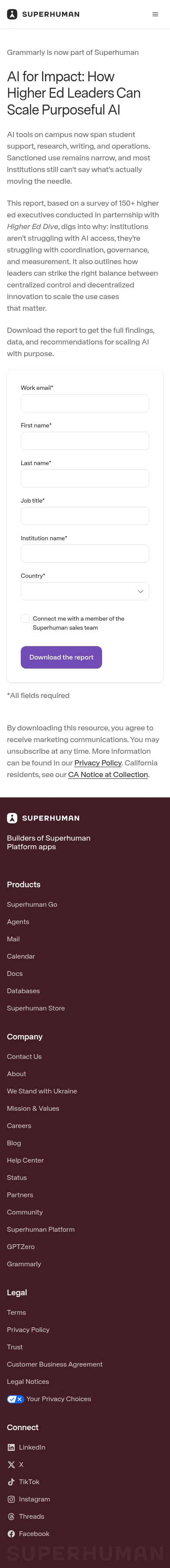 superhuman.com/resources/reports/ai-for-impact on mobile