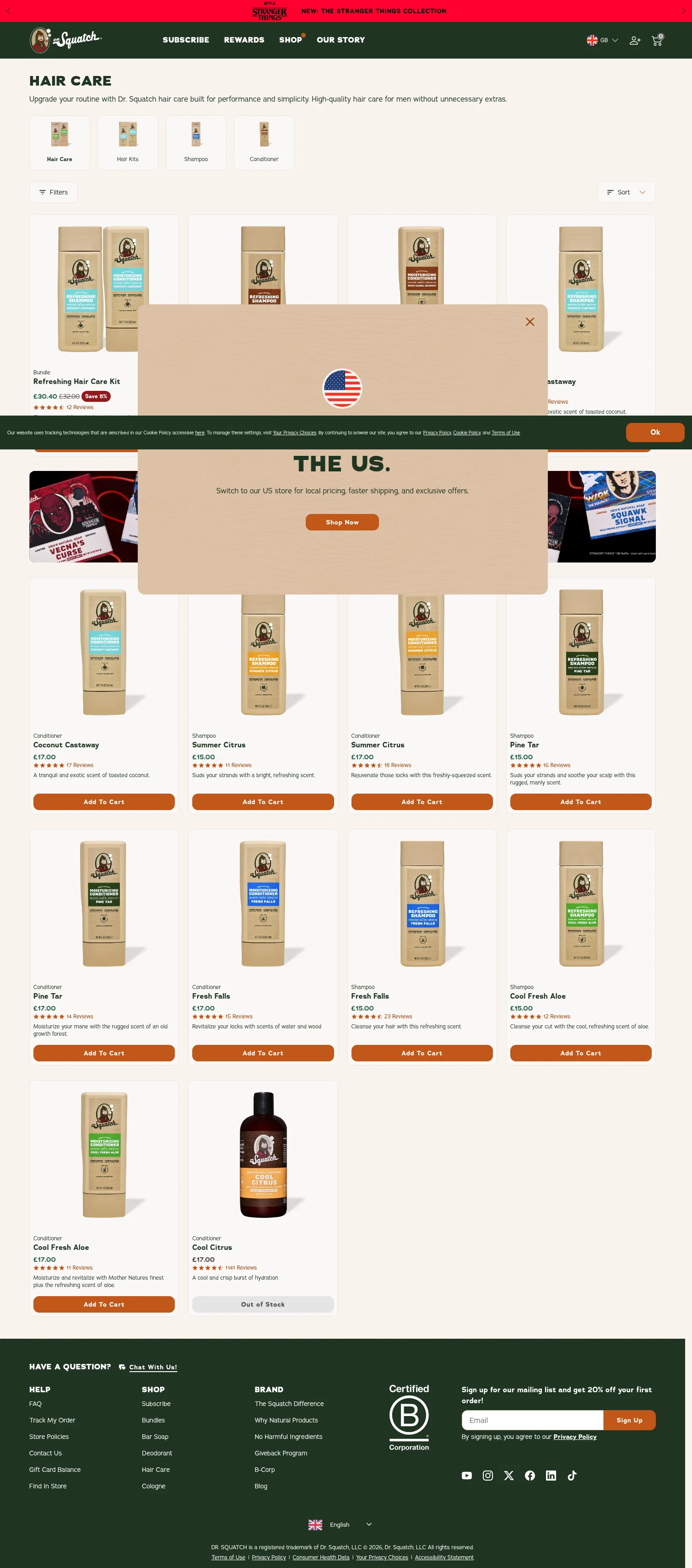 intl.drsquatch.com/collections/hair-care on desktop
