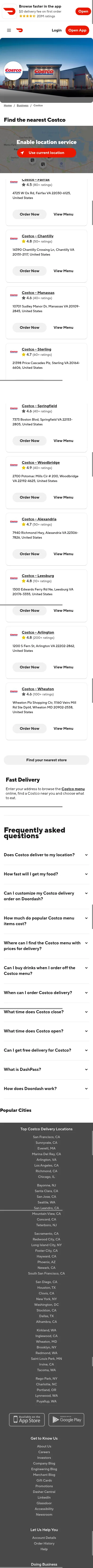 doordash.com/business/Costco-23318307 on mobile