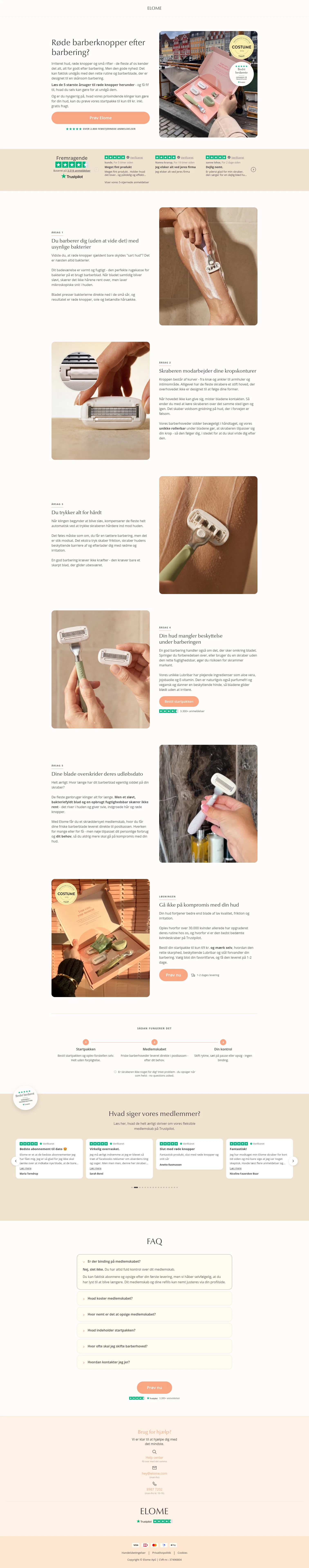elome.com/da-dk/campaigns/five-reasons on desktop, full screenshot