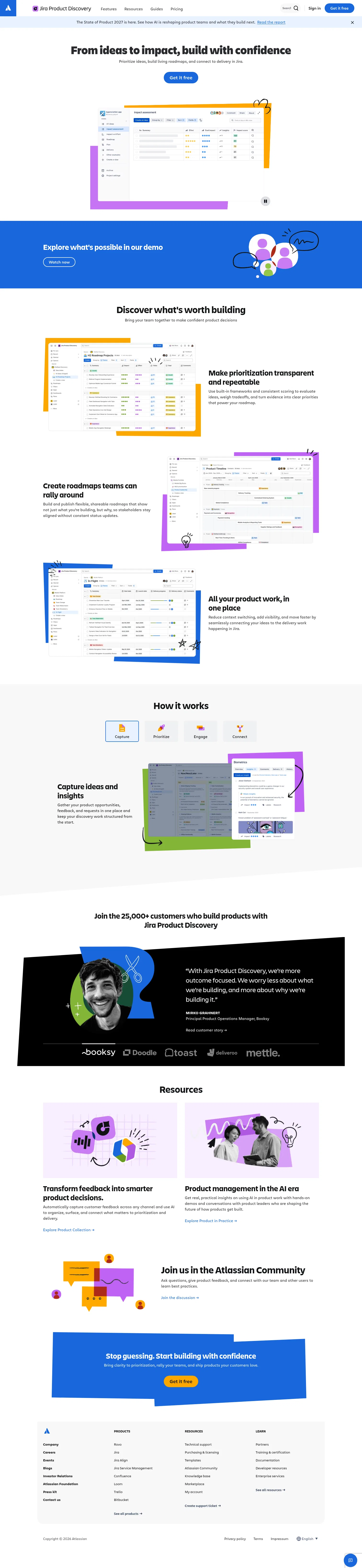 atlassian.com/software/jira/product-discovery on desktop, full screenshot