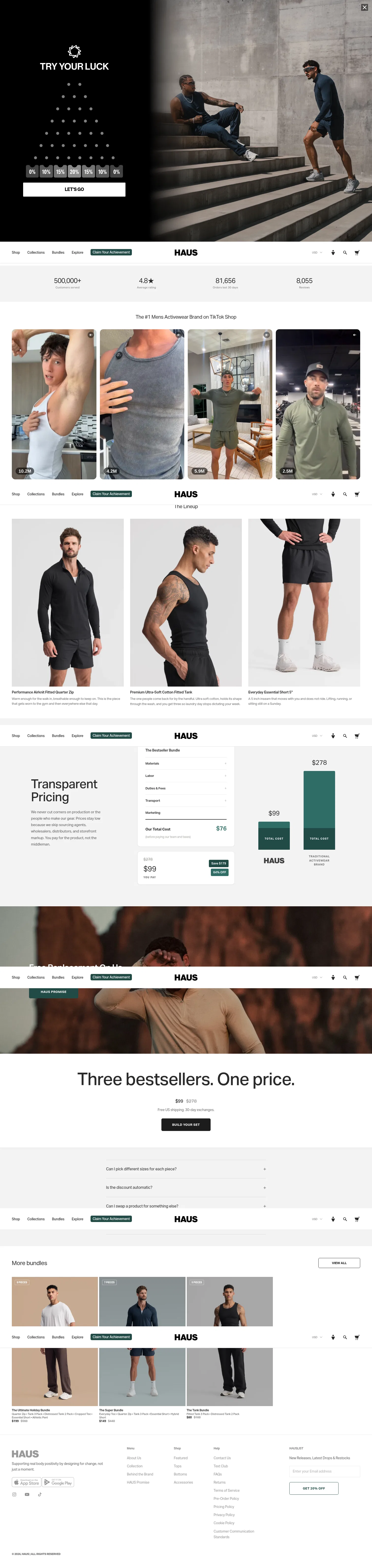gohaus.com/products/best-sellers-bundle on desktop, full screenshot