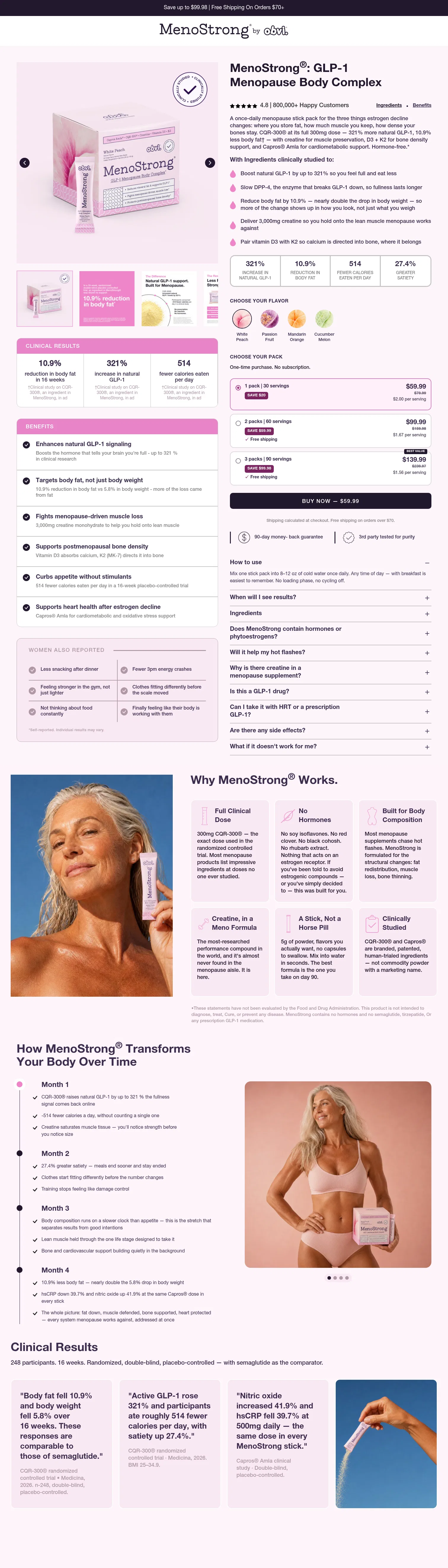 myobvi.com/pages/menostrong-glp-1-lp-v2 on desktop, full screenshot