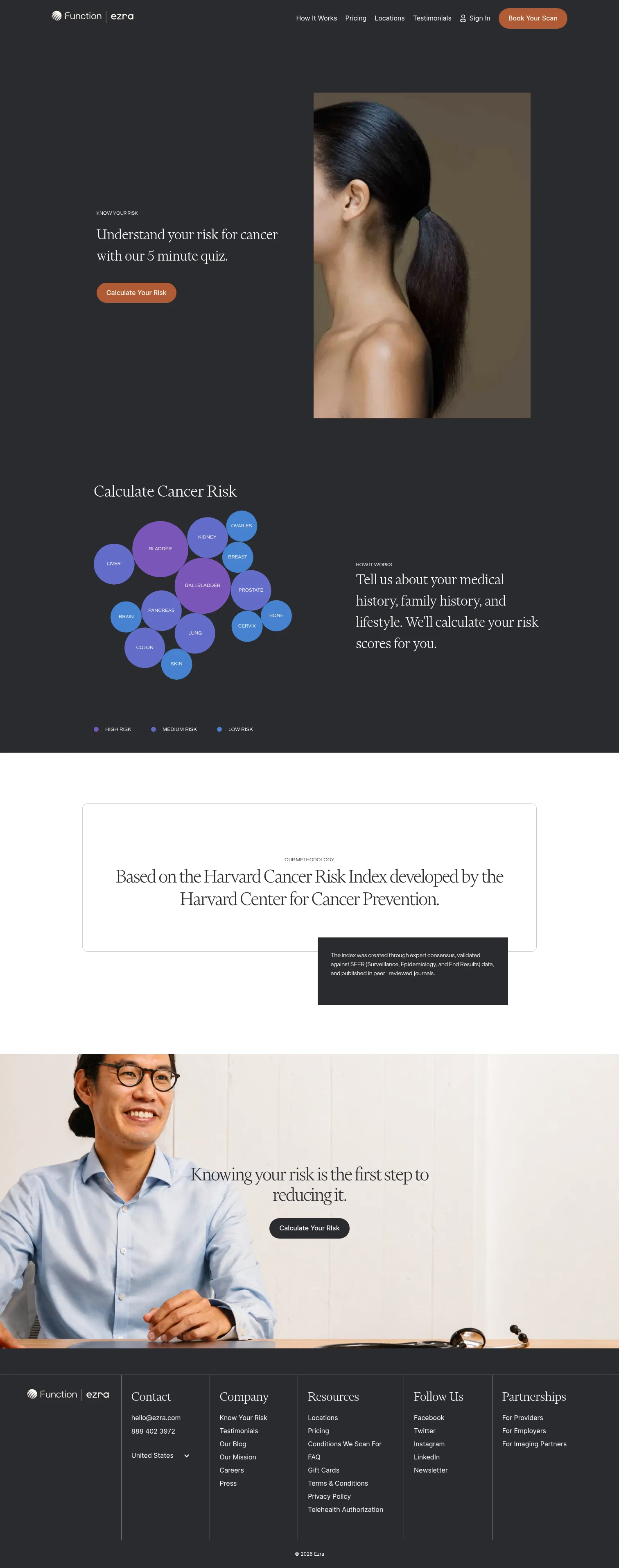 ezra.com/know-your-risk on desktop