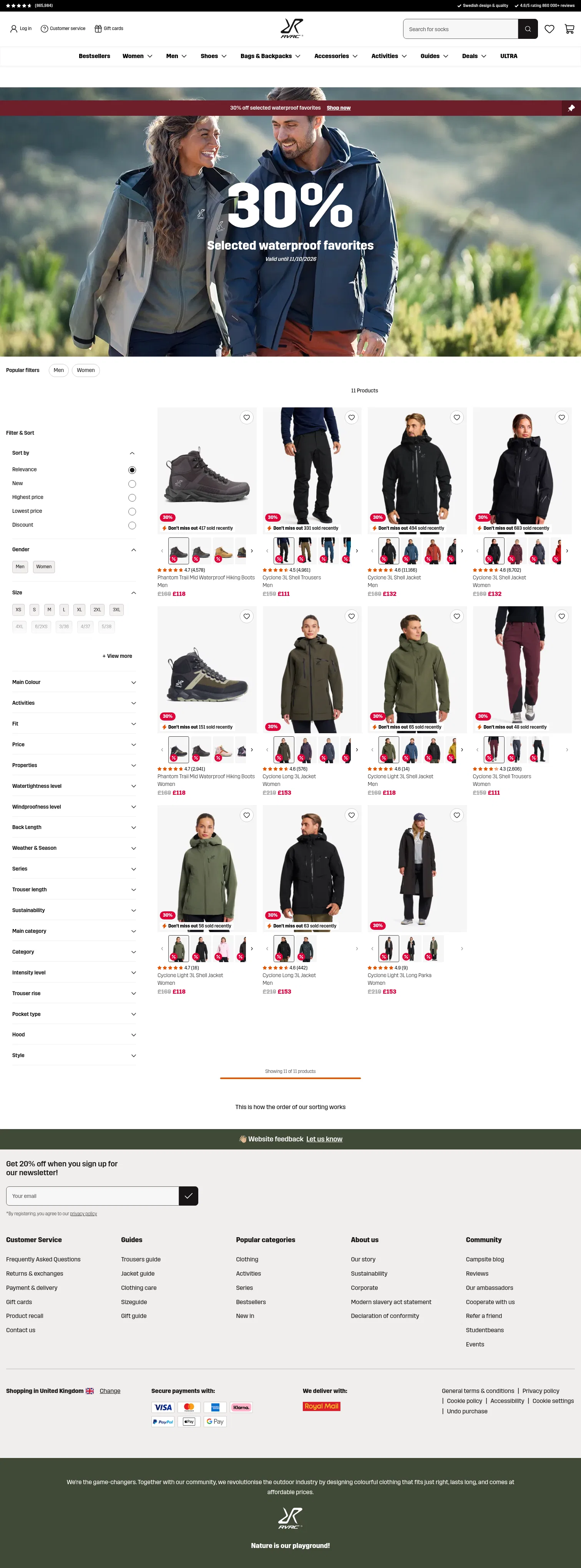 revolutionrace.co.uk/campaigns/exclusive-deal on desktop, full screenshot
