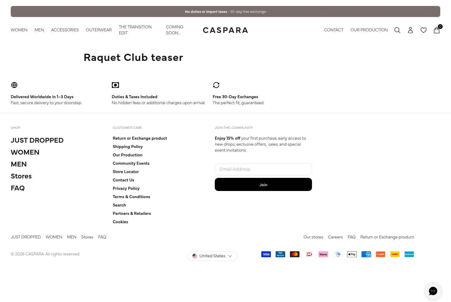 casparasports.com/pages/raquet-club-teaser on desktop