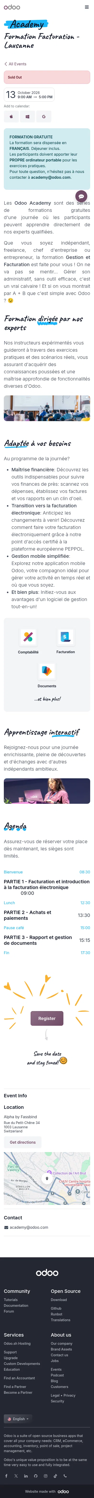 odoo.com/event/formation-facturation-lausanne-11691/register on mobile