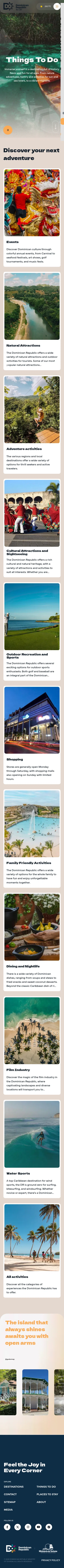 godominicanrepublic.com/things-to-do on mobile