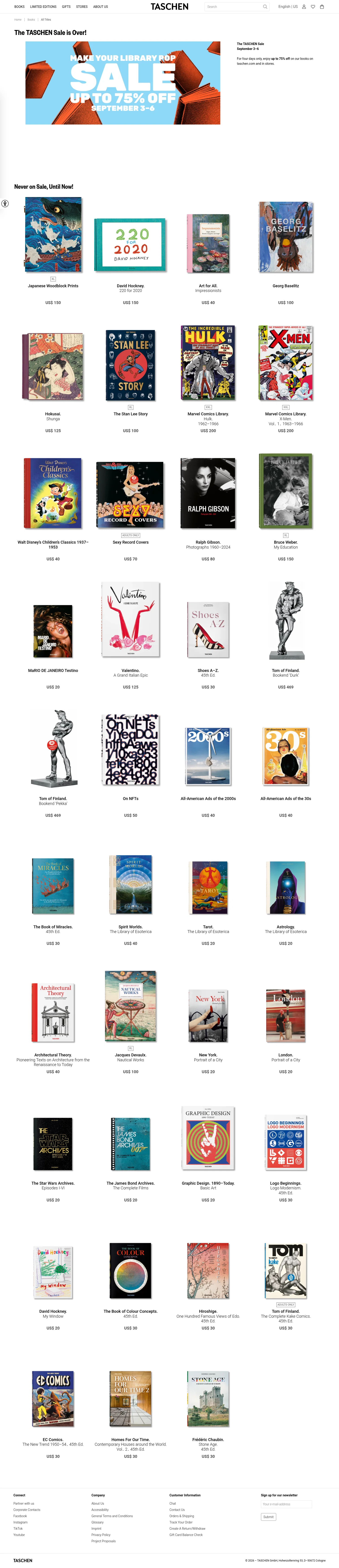 taschen.com/en/collection/first-time-on-sale on desktop