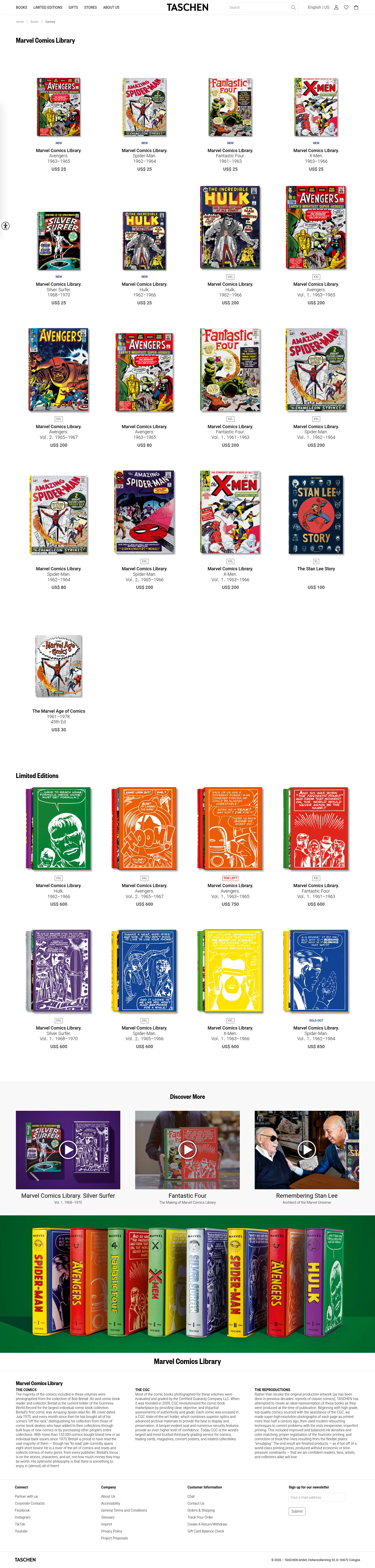 TASCHEN landing page