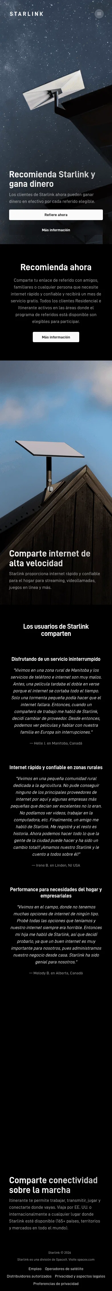 starlink.com/ar/referral on mobile