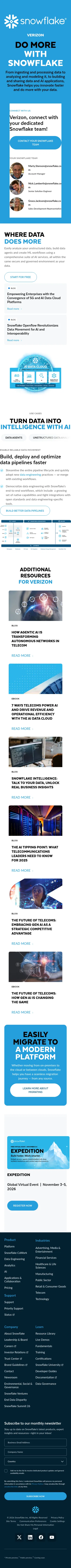 snowflake.com/en/abm/verticals/cme/Verizon on mobile, full screenshot