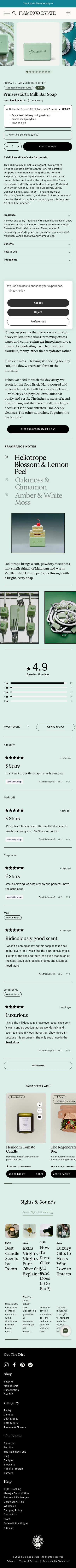 flamingoestate.com/products/prinsesstarta-milk-bar-soap on mobile