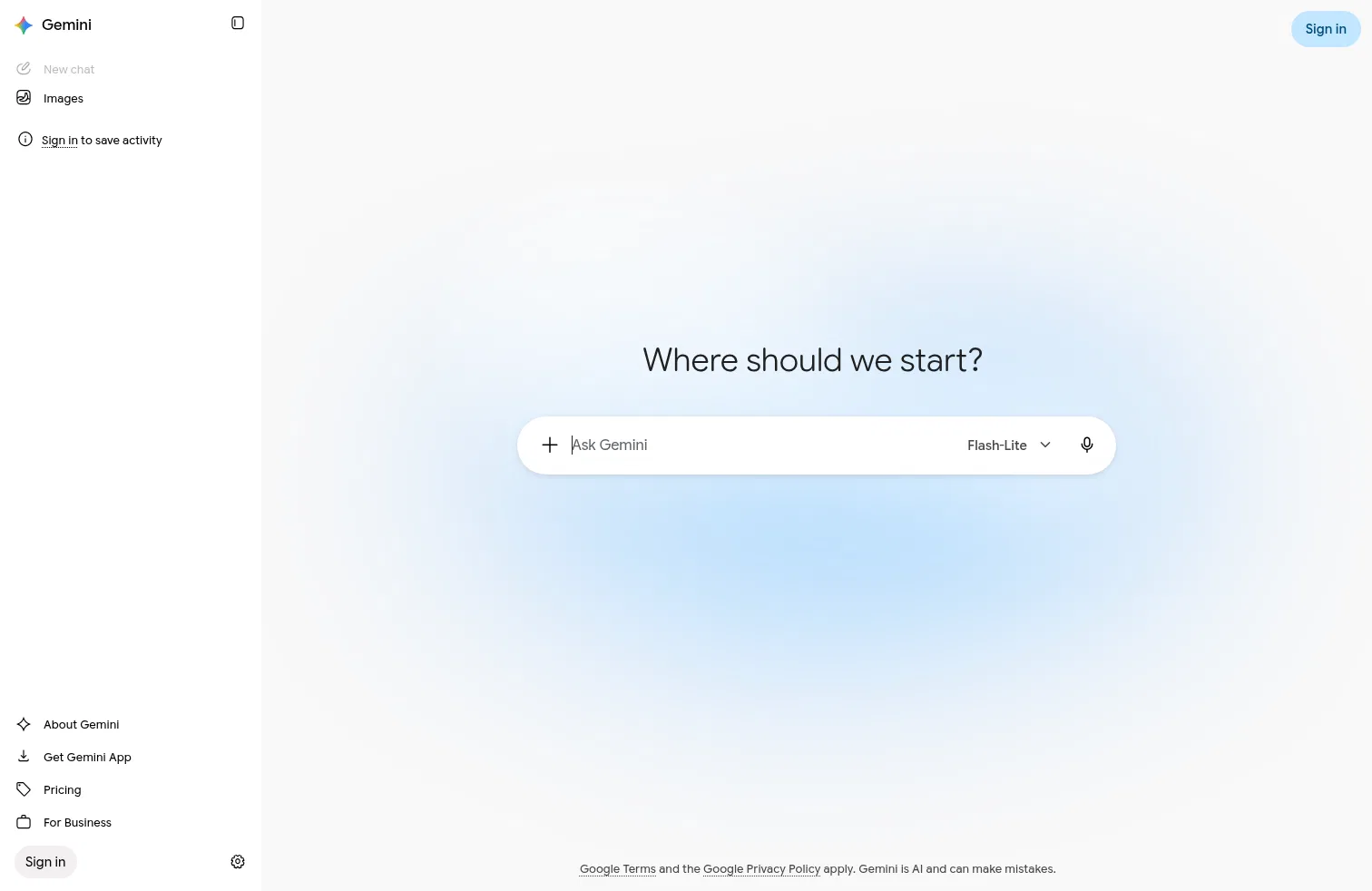 gemini.google.com/app on desktop, full screenshot