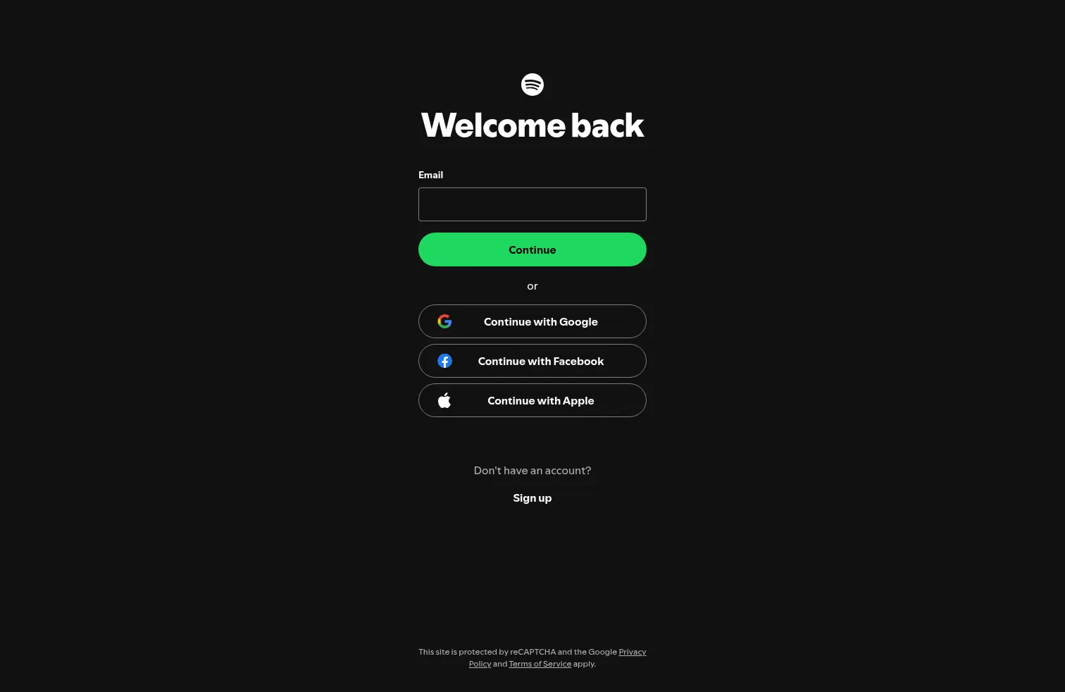 accounts.spotify.com/en/login on desktop, full screenshot