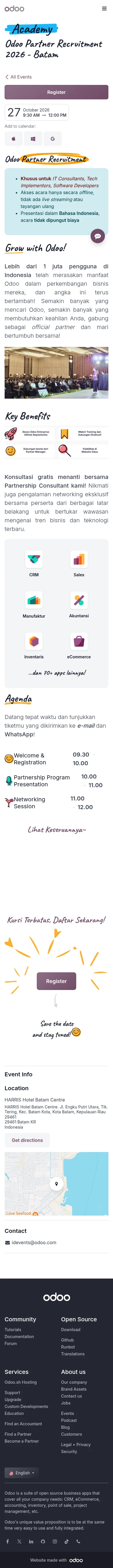 odoo.com/event/odoo-partner-recruitment-2026-batam-12435/register on mobile