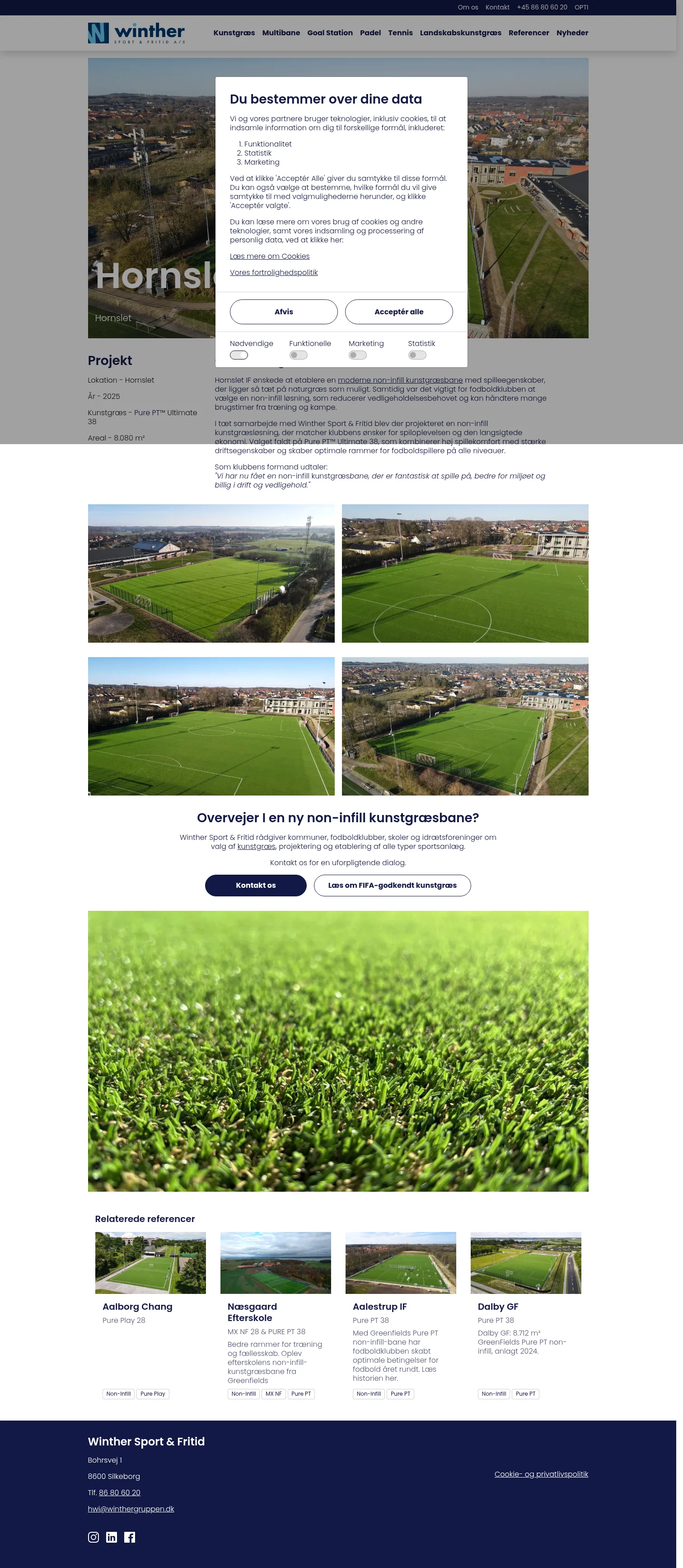 Winther-sport landing page