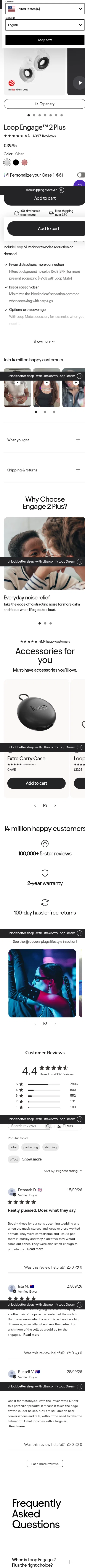 loopearplugs.com/products/engage-plus on mobile