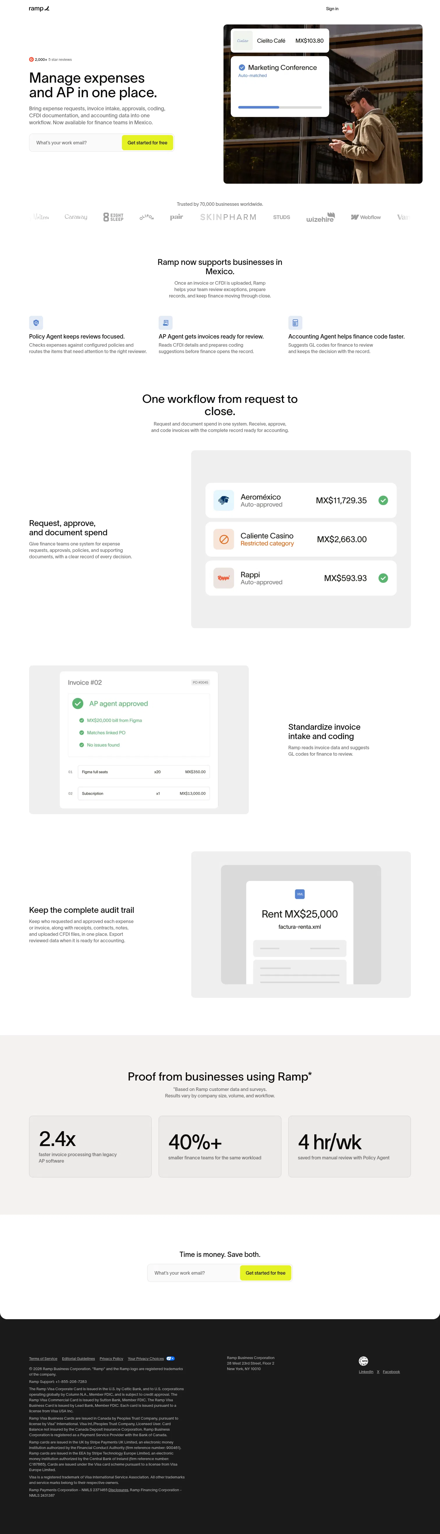 ramp.com/en-mx/lp2 on desktop, full screenshot