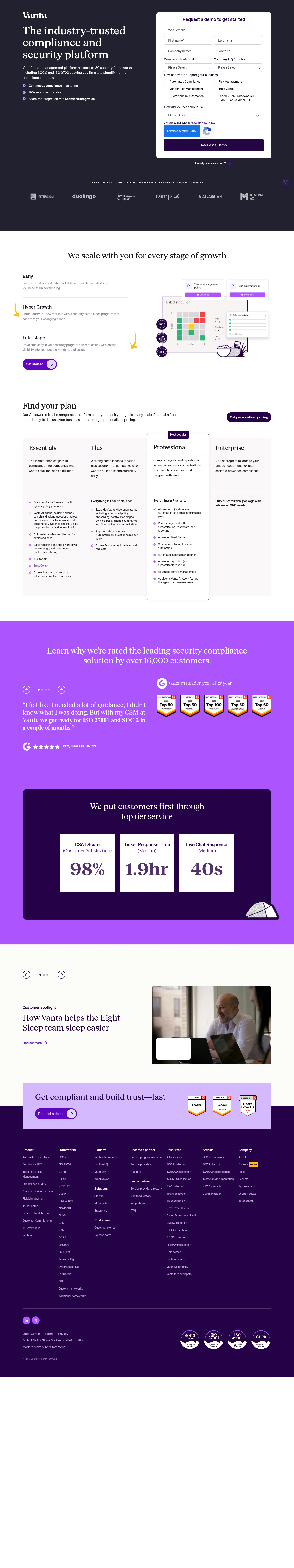 vanta.com/lp/demo-ad on desktop
